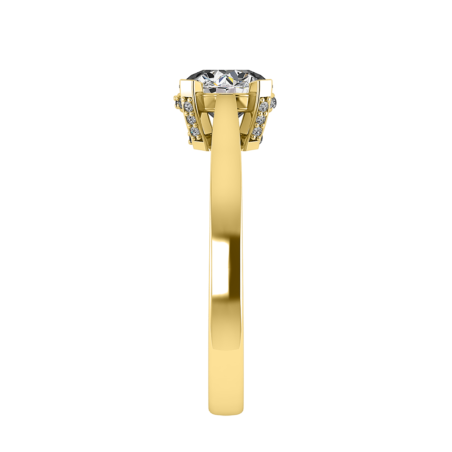 Lyla Hidden Halo Engagement Ring
